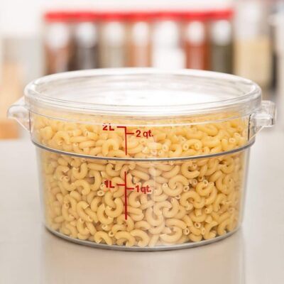 71PkV5eAOL._AC_SX679_.jpg Cambro RFSCW2135 Camwear 2-Quart Clear Round Food Storage Container with Cambro RFSCWC2135 Clear Round Lid