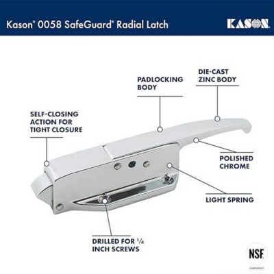 Kason 0058 Safeguard Radial Latch, Light Spring, 10058L05021