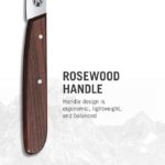 Victorinox Rosewood Paring Knife - Premium Kitchen & Home Essentials - Cooking Knife Cuts Fruits & Vegetables with Ease - Wood Handle, 3.25"